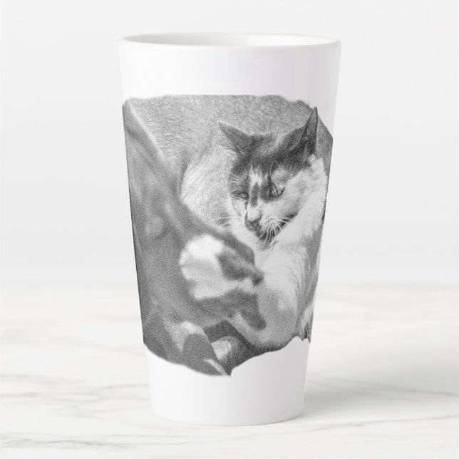 Taza De Café Latte Amistad desolada (Anverso)