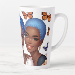 Taza De Café Latte Amistad y palabras