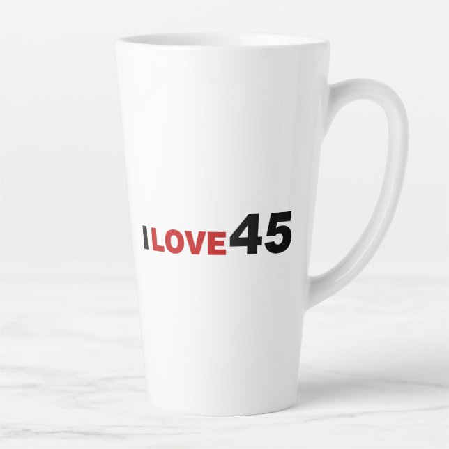 Taza De Café Latte Amo 45 (Derecha)