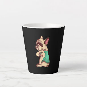 Taza De Café Latte Amo a mamá Tattoo Lover Gracioso regalo de Bulldog