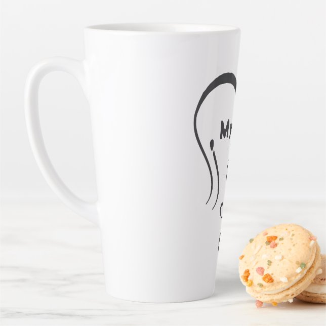 Taza De Café Latte Amo a mi Bae • Tú = ♥ (In situ)