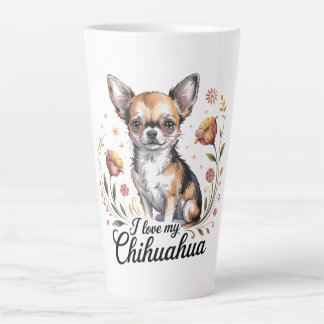 Taza De Café Latte Amo a mi chihuahua 