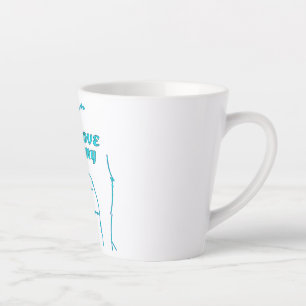 TAZA DE CAFÉ LATTE AMO A MI CUTE AQUA MASCOTA CAT