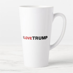 Taza De Café Latte Amo a Trump