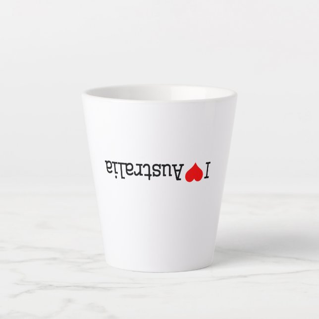 Taza De Café Latte Amo Australia (Anverso)
