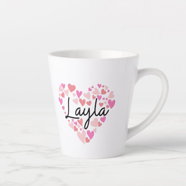 Taza De Café Latte Amo Layla (Derecha)