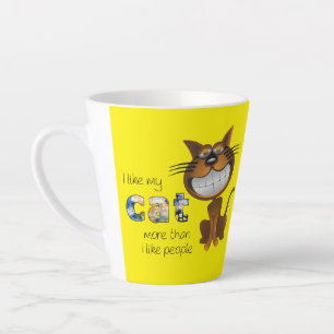 Taza De Café Latte Amo Mi Gato