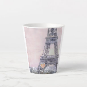 Taza De Café Latte Amo París Eiffel Tower Latte Mug