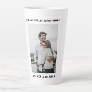 Taza De Café Latte Amor a primera vista pareja Día de San Valentín