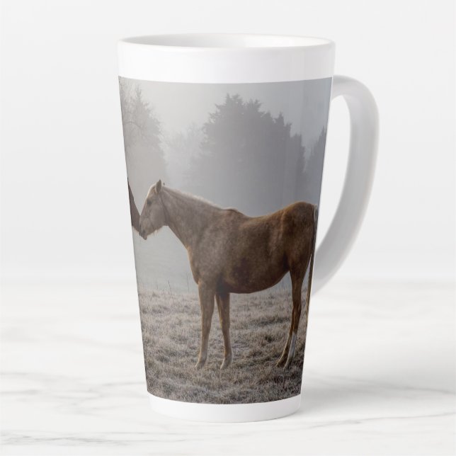 Taza De Café Latte Amor de caballo (Ángulo derecho)