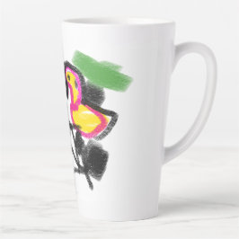 Taza De Café Latte amor de Flaming