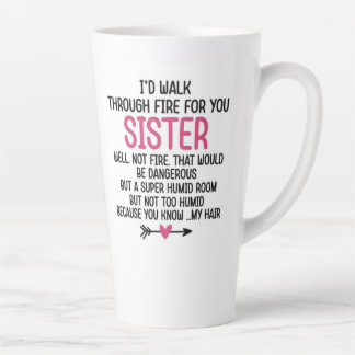 Taza De Café Latte Amor de la hermana mugre 