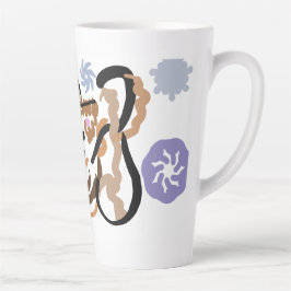 Taza De Café Latte Amor de lobo en invierno