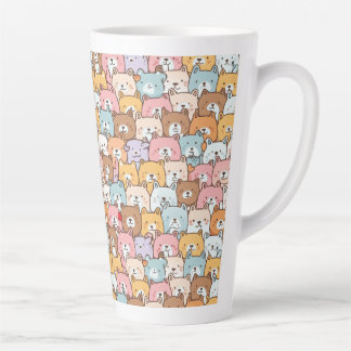 Taza De Café Latte Amor de los cachorros