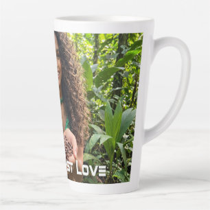 TAZA DE CAFÉ LATTE AMOR DE SELVA TROPICAL 