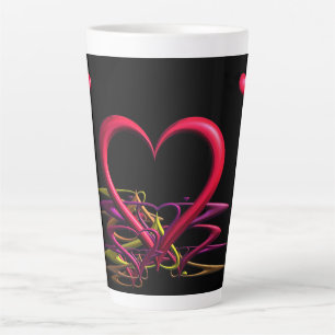 Taza De Café Latte Amor en la oscuridad Latte Mug