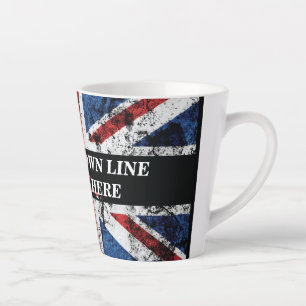 Taza De Café Latte Añadir el texto en el Cojín decorativo de la bande