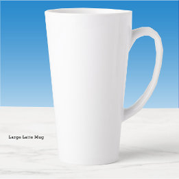 Taza De Café Latte Añadir nombre, presupuesto, imagen, obra de arte, 