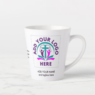 Taza De Café Latte AÑADIR TU COMERCIO LOGO Business Church