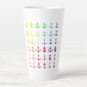 Taza De Café Latte Anclaje multicolor