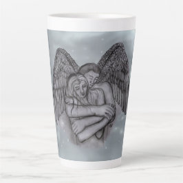 Taza De Café Latte Angel Eros en el amor