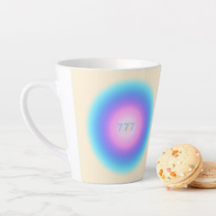 Taza De Café Latte Angel Números 777 - Buena fortuna