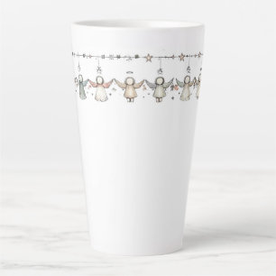 Taza De Café Latte Ángeles en armonía