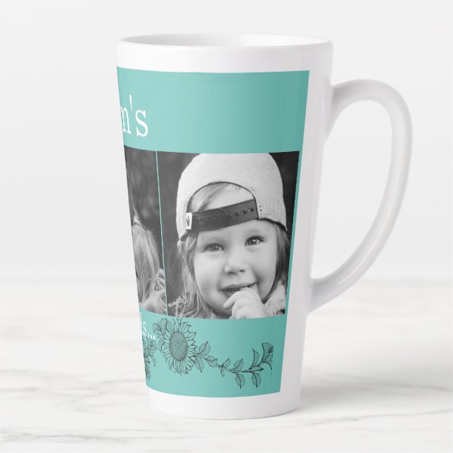 Taza De Café Latte Angels de mamá 3 Foto de Sunflower Latte (Derecha)