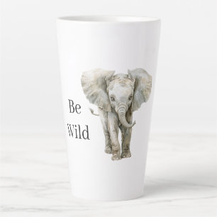 Taza De Café Latte Animal de safari de elefante  