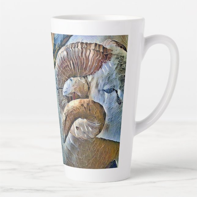 TAZA DE CAFÉ LATTE ANIMAL GRANJA DE OVEJAS RAM