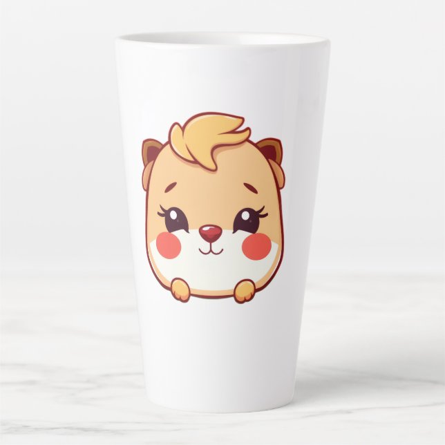 Taza De Café Latte Animal lindo (Anverso)