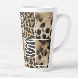 Taza De Café Latte Animal Print - Latte Mug