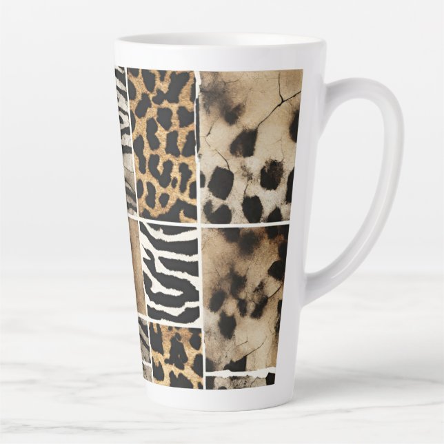 Taza De Café Latte Animal Print - Latte Mug (Derecha)