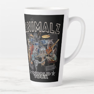 Taza De Café Latte Animalz Band World Tour
