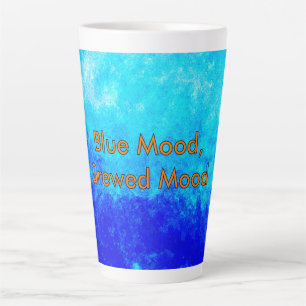 Taza De Café Latte "Ánimo Azul, Sentido Fruto"