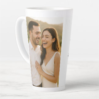 Taza De Café Latte Aniversario de la foto Latte Mug
