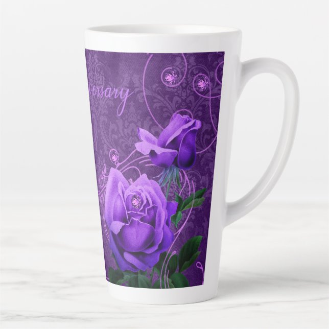 Taza De Café Latte Aniversario feliz (Derecha)