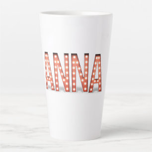 Taza De Café Latte Anna Marquee Lights