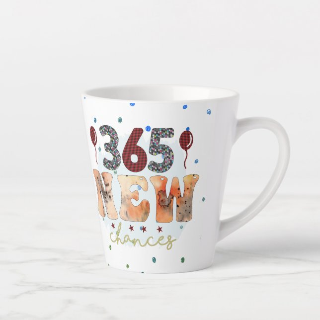 Taza De Café Latte Año Nuevo 365 días (Derecha)