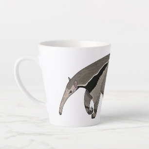 Taza De Café Latte Anteater personalizado ilustracion