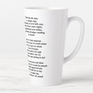 TAZA DE CAFÉ LATTE ANTERIOR IZQUIERDO SIN AJUSTAR 