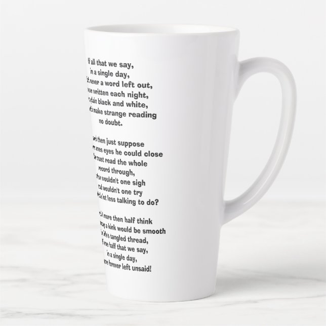 TAZA DE CAFÉ LATTE ANTERIOR IZQUIERDO SIN AJUSTAR  (Derecha)
