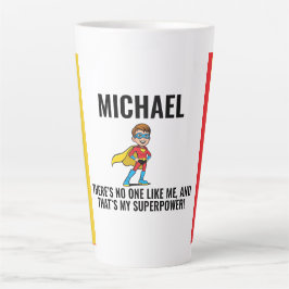 TAZA DE CAFÉ LATTE ANTI-STRESS KIDS HERO SUPERHERO POWER