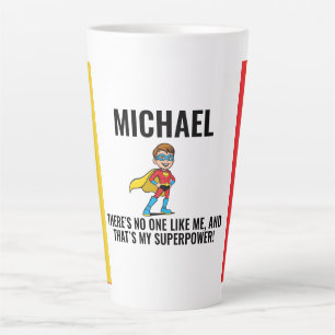 TAZA DE CAFÉ LATTE ANTI-STRESS KIDS HERO SUPERHERO POWER