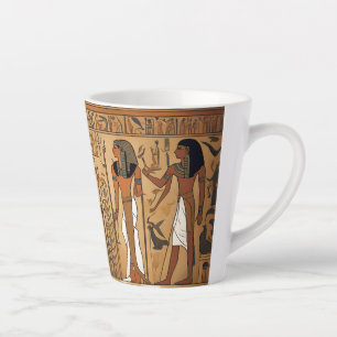 Taza De Café Latte Antigua realeza del faraón Estética del rey egip