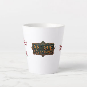 Taza De Café Latte Antiguas aventuras Typografía Arte eterno -
