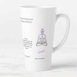 Taza De Café Latte Antistress Peace serenity Chakra Relax calm