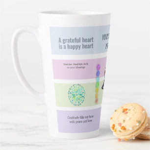 Taza De Café Latte AntiStress Serene Meditation Midfulness