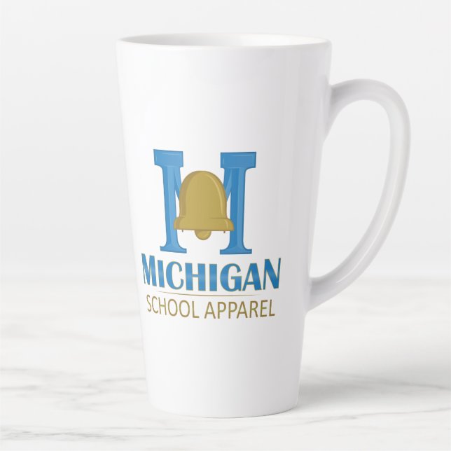 Taza De Café Latte Aparato escolar de Michigan (Derecha)
