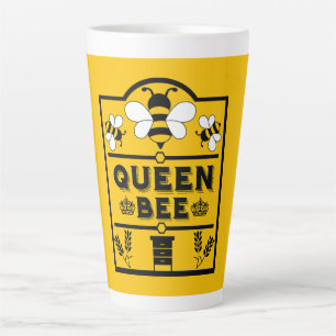 Taza De Café Latte Apiary Honey Queen Bee